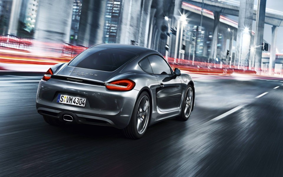 Download Porsche Cayman On The Road Wallpapers wallpaper