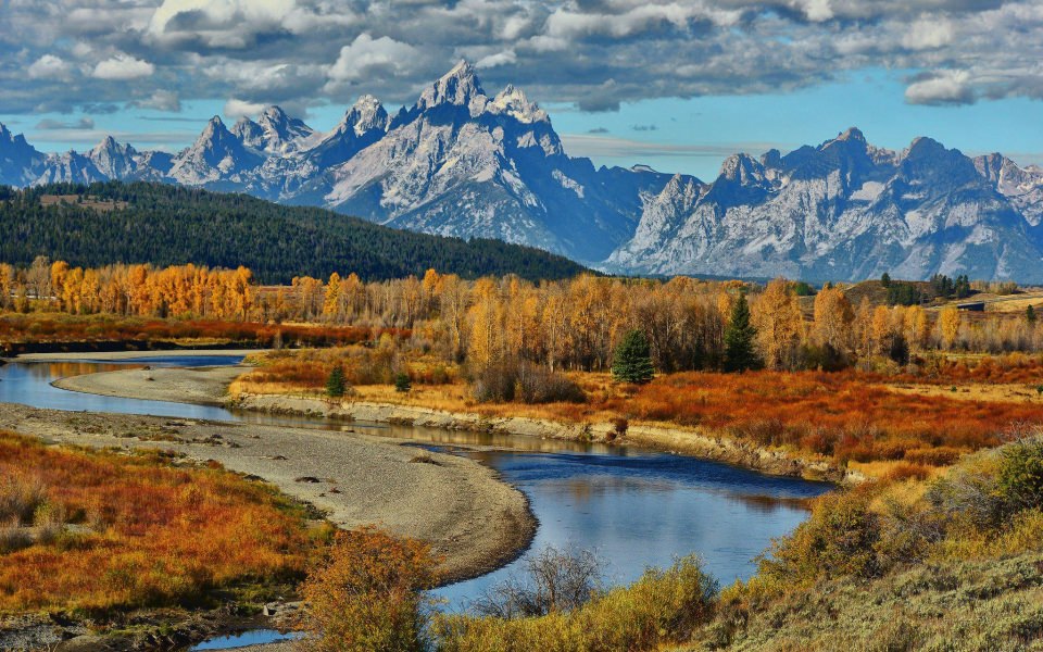 Download River Grand Teton National Park USA wallpaper
