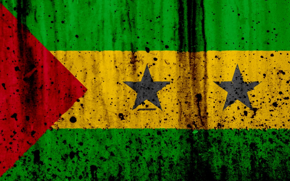 Download Sao Tome and Principe flag 4k wallpaper