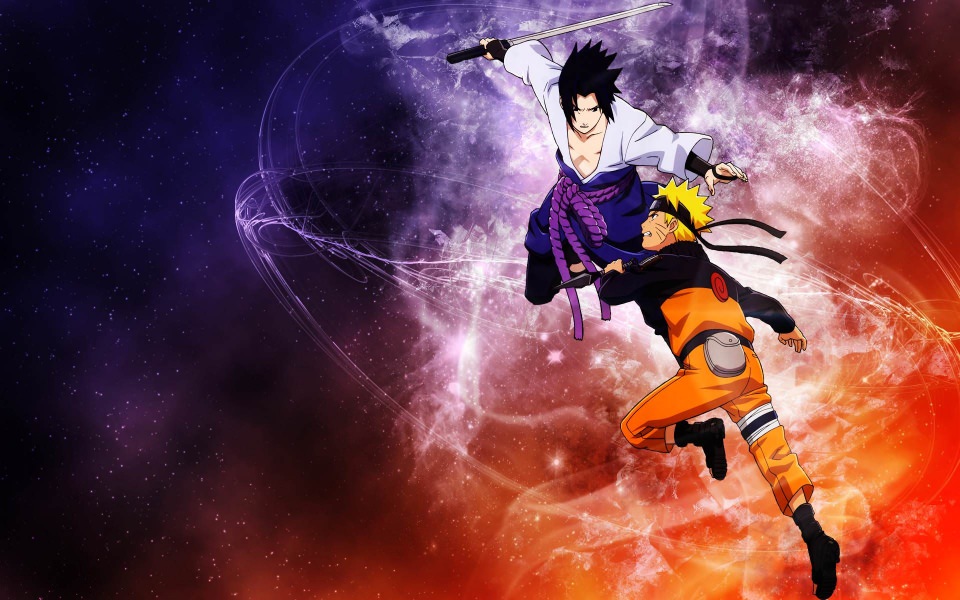 Download Sasuke and Naruto Shippuden wallpaper