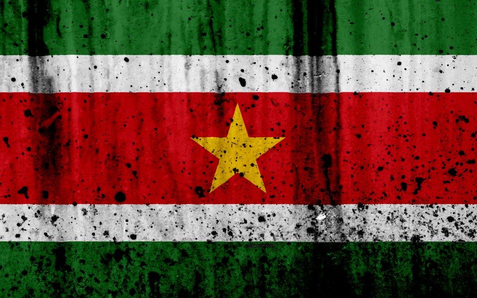 Download Suriname flag 4k wallpaper