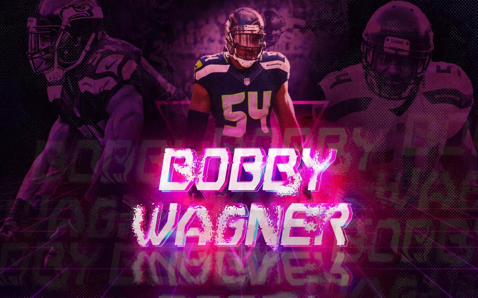 Download Synthwave Seahawks wallpaper