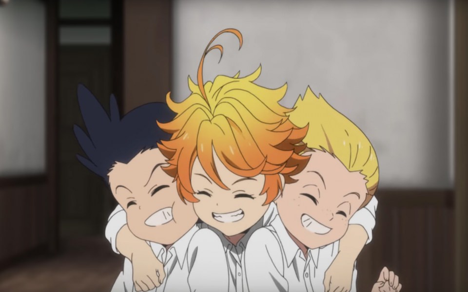 Download The Promised Neverland Trailer Revealed Cat with Monocle wallpaper