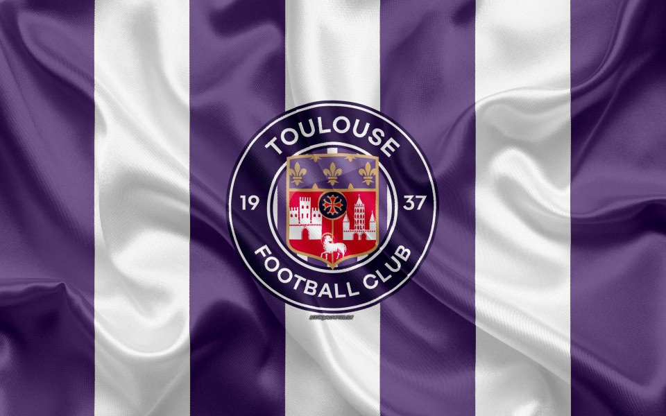 Download Toulouse FC new logo 4k wallpaper