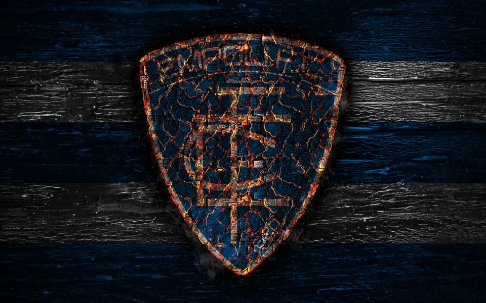 Download wallpapers Empoli FC 4k fire logo wallpaper