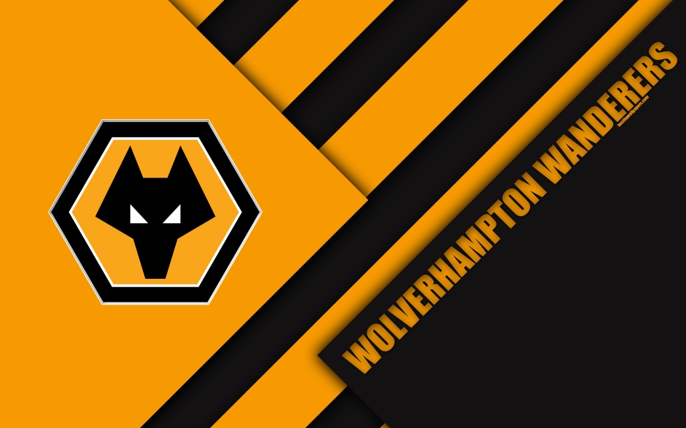 Download Wolverhampton Wanderers FC logo 4k wallpaper