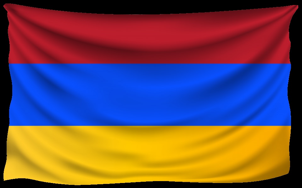 Download Armenia Wrinkled Flag wallpaper