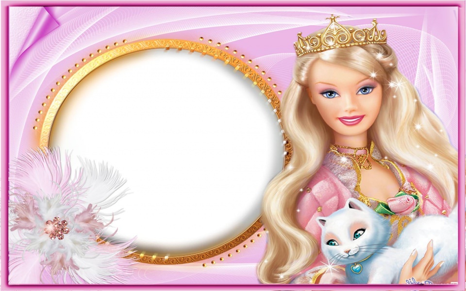 Download Barbie With Cat wallpaper