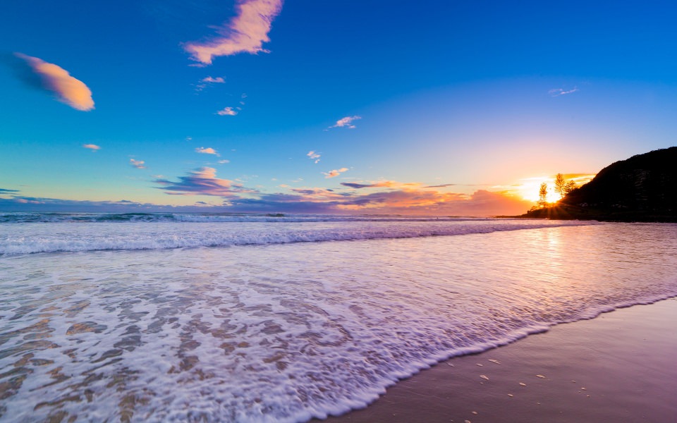 Download Burleigh Heads Beach Gold Coast Queensland wallpaper