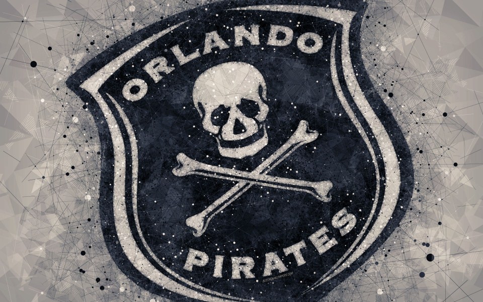 Download Orlando Pirates FC 4k logo wallpaper