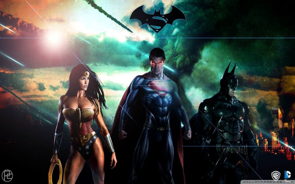 Download Superman Batman Wonderwoman DC HD desktop wallpapers wallpaper