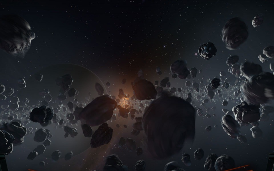 Download Vulcan Asteroid Field wallpaper