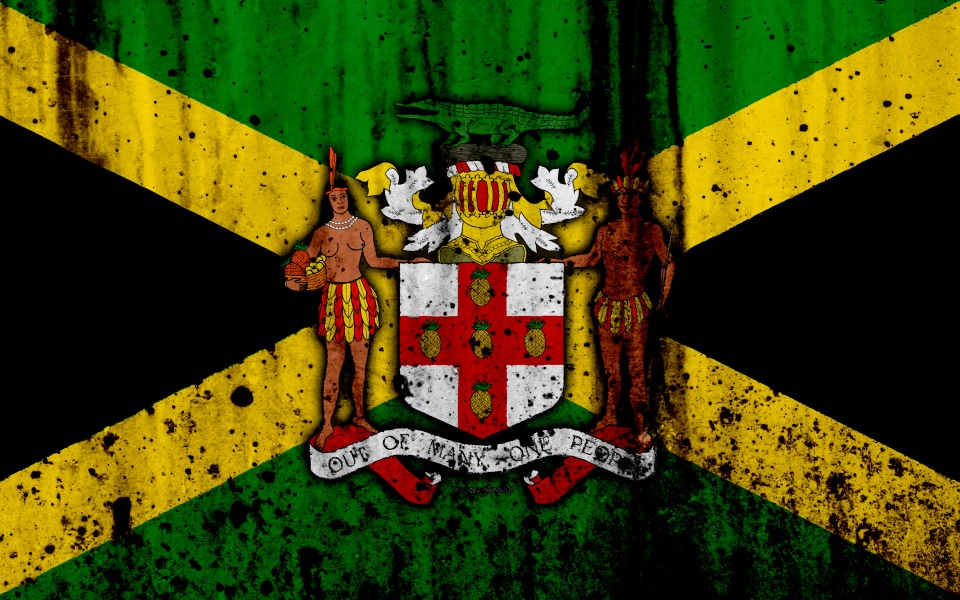 Download wallpapers Jamaican flag 4k grunge flag of Jamaica wallpaper