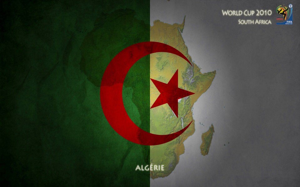 Download Algeria Flag wallpaper