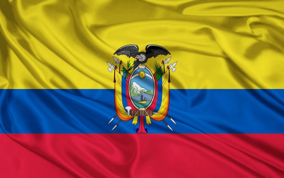 Download Ecuador Flag 2020 4K wallpaper