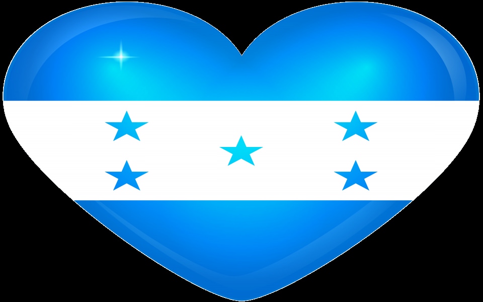 Download Honduras Large Heart Flag wallpaper