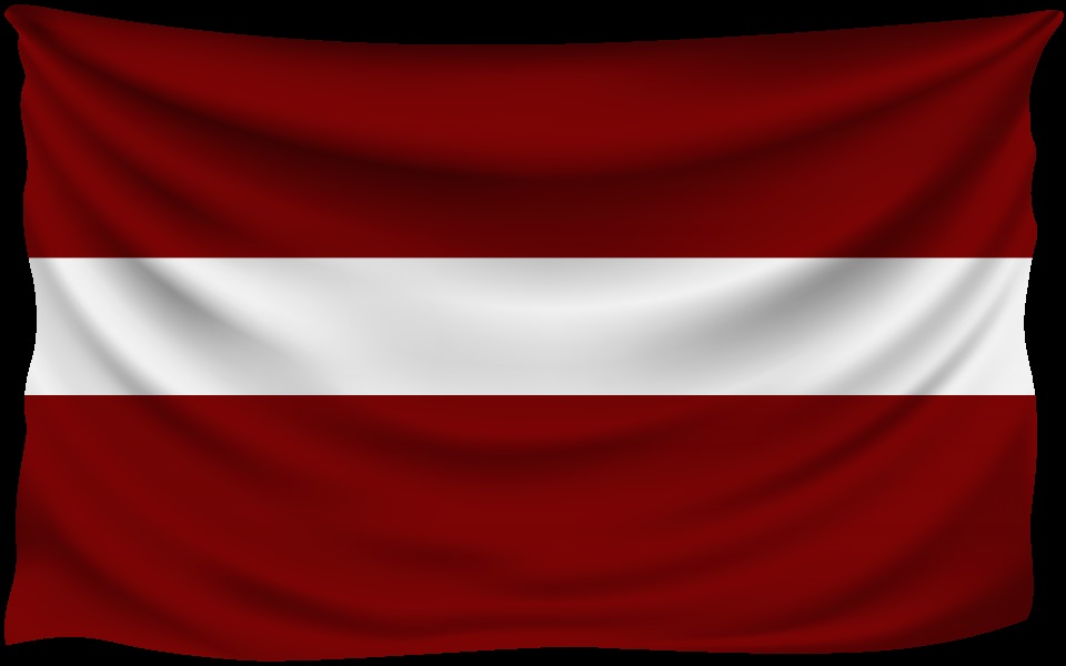 Download Latvia Wrinkled Flag 4K wallpaper