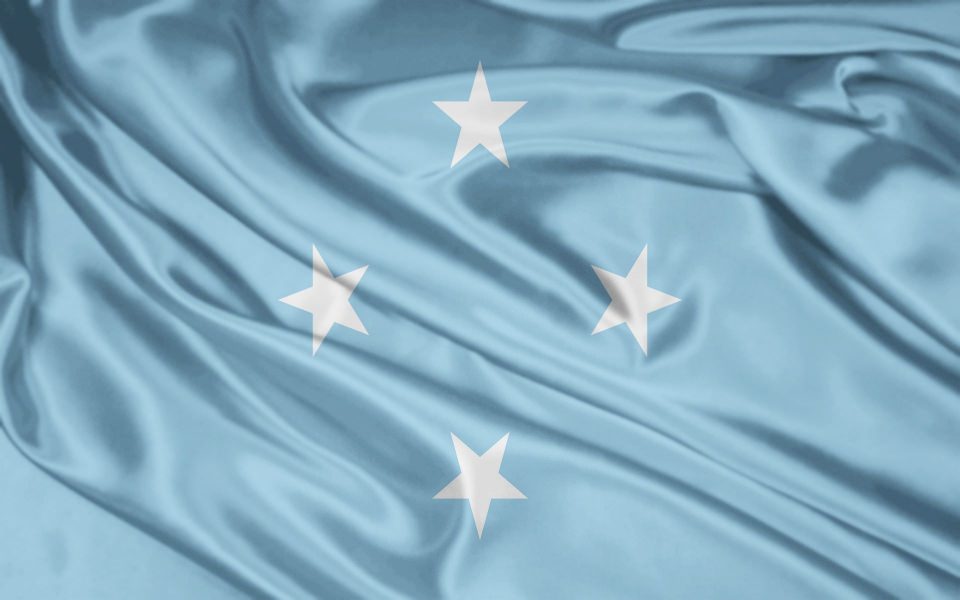 Download Micronesia Flag 3D 2020 wallpaper