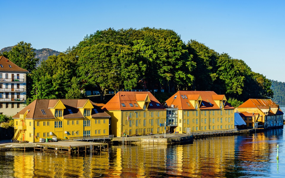 Download Norway Bergen Rivers 4K wallpaper