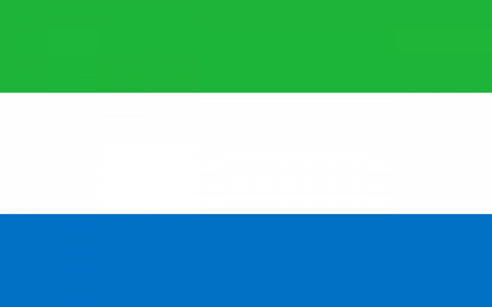 Download Sierra Leone Flag 2020 4K wallpaper