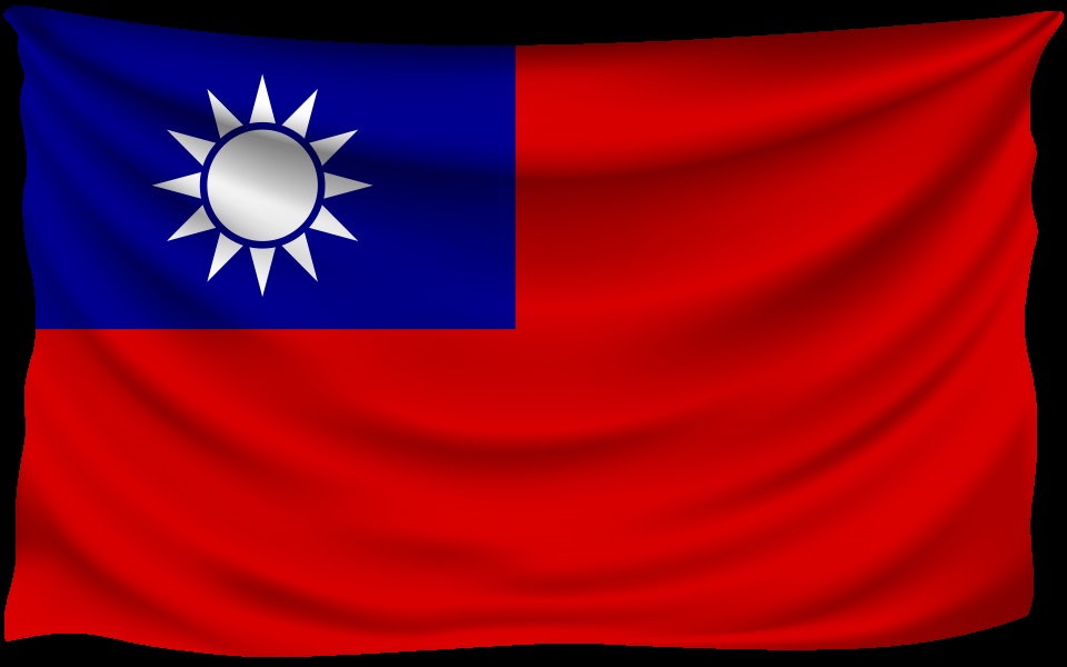 Download Taiwan Wrinkled Flag 3D 2020 wallpaper