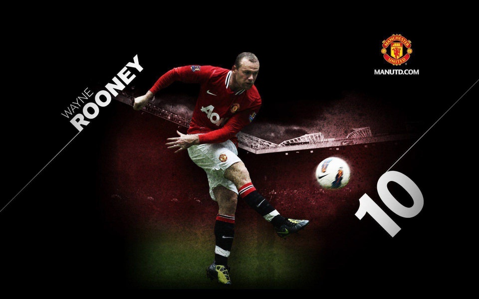 Download Wayne Rooney Manchester United 4K wallpaper