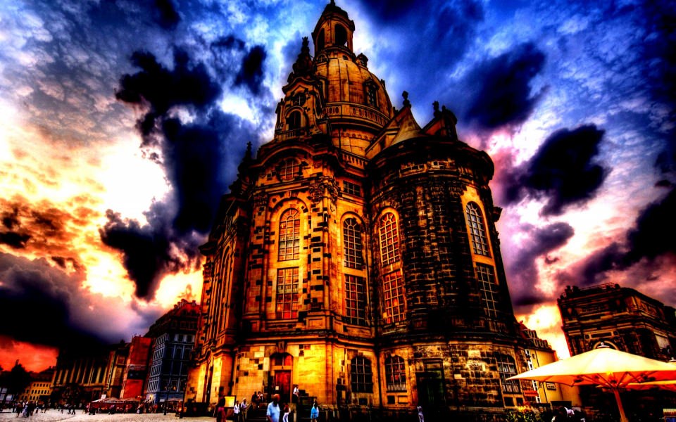 Download 4K Dresden Frauenkirche HD wallpaper