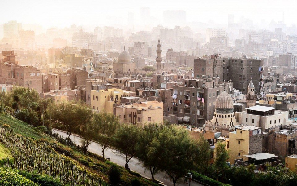 Download Al Azhar Park in Cairo 4K 2020 wallpaper