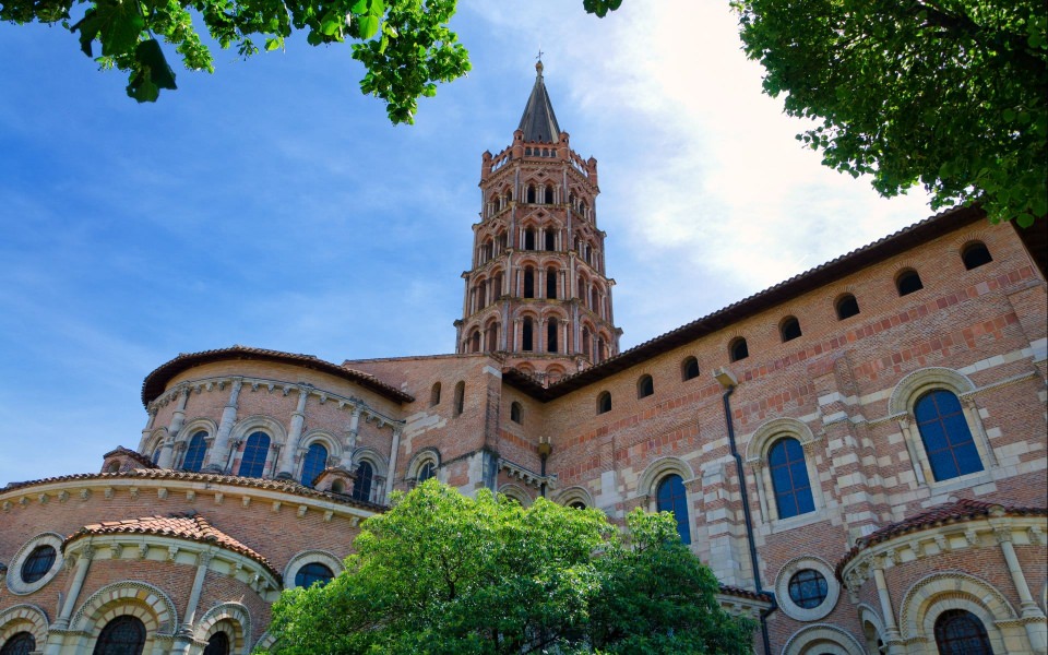 Download Basilica of St Sernin Toulouse HD 4K wallpaper