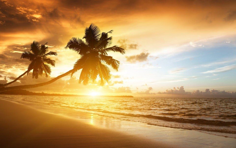 Download Beach Sunset Backgrounds wallpaper