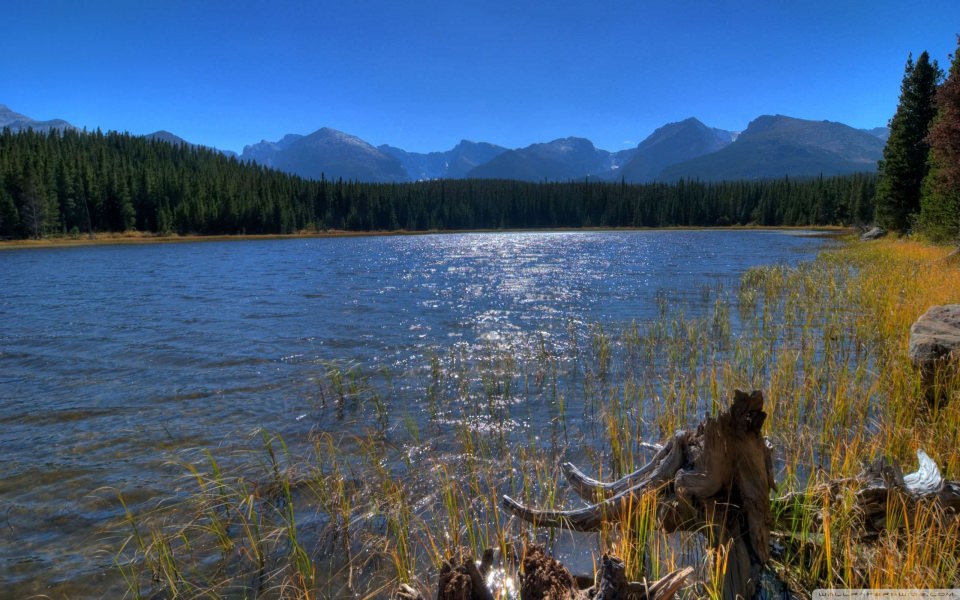 Download Bierstadt Lake Rocky Mountain National Park 4K wallpaper