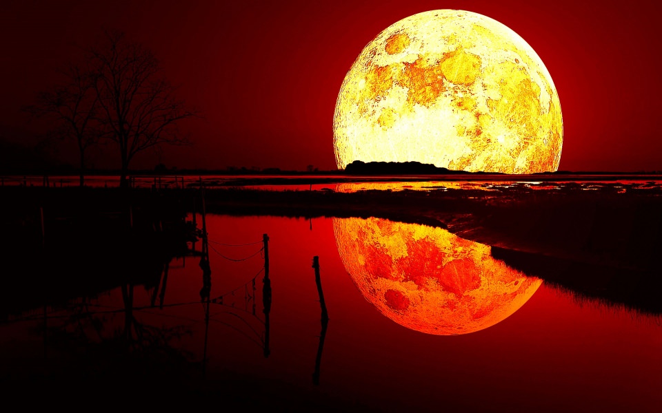 Download Blood Moon Full HD 2020 4K iPhone Android iPad wallpaper