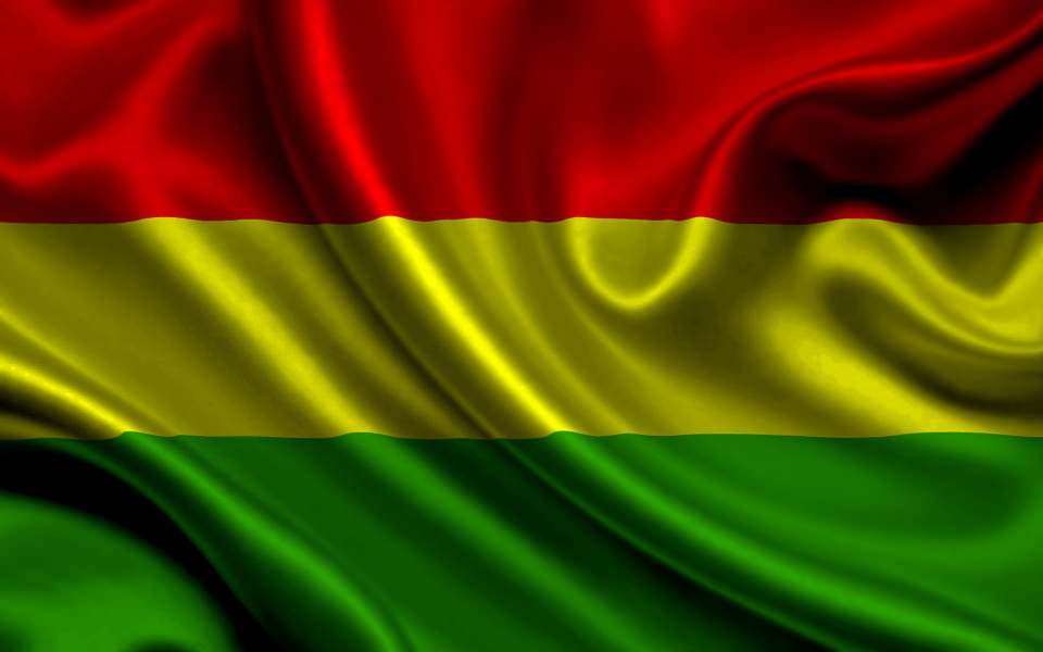 Download Bolivia Flag Stripes 4K wallpaper