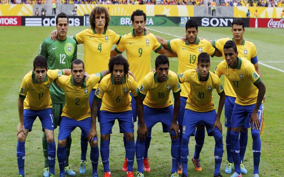 Download Brazil national football team 4K HD wallpaper