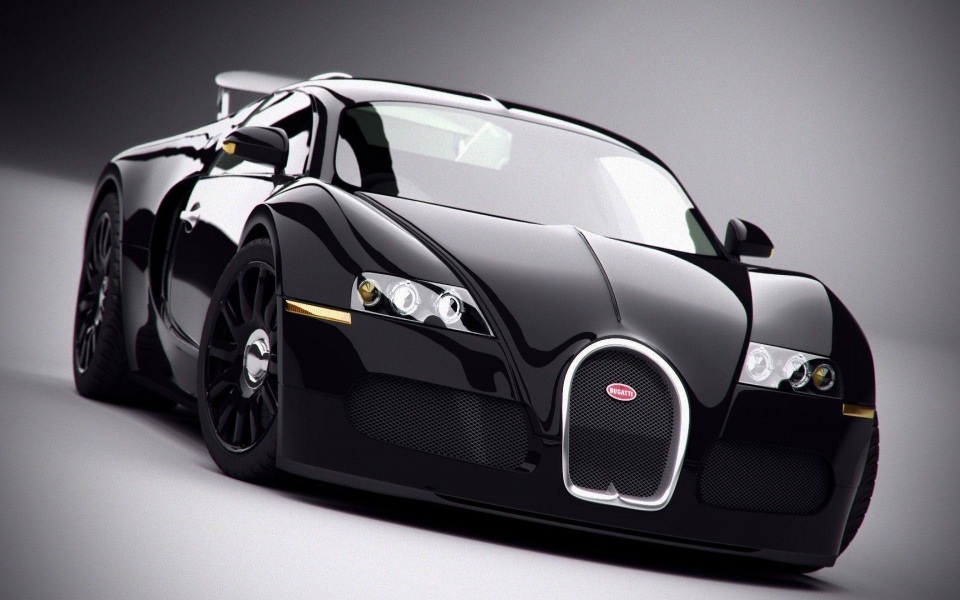 Download Bugatti Veyron On A Black HD 4K wallpaper