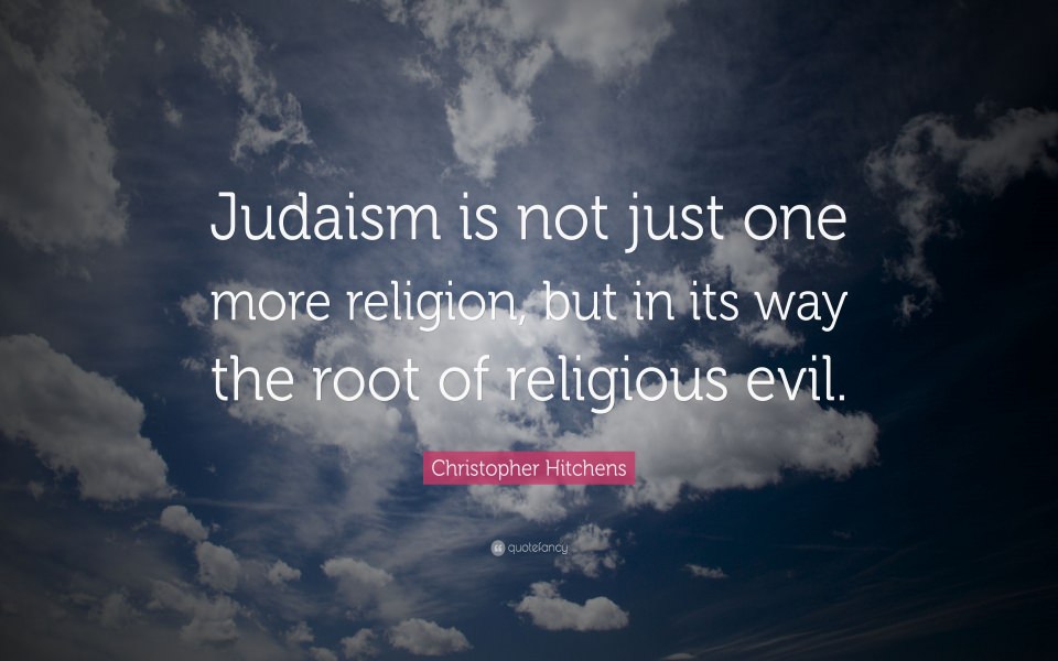 Download Christopher Hitchens Quote On Judaism wallpaper