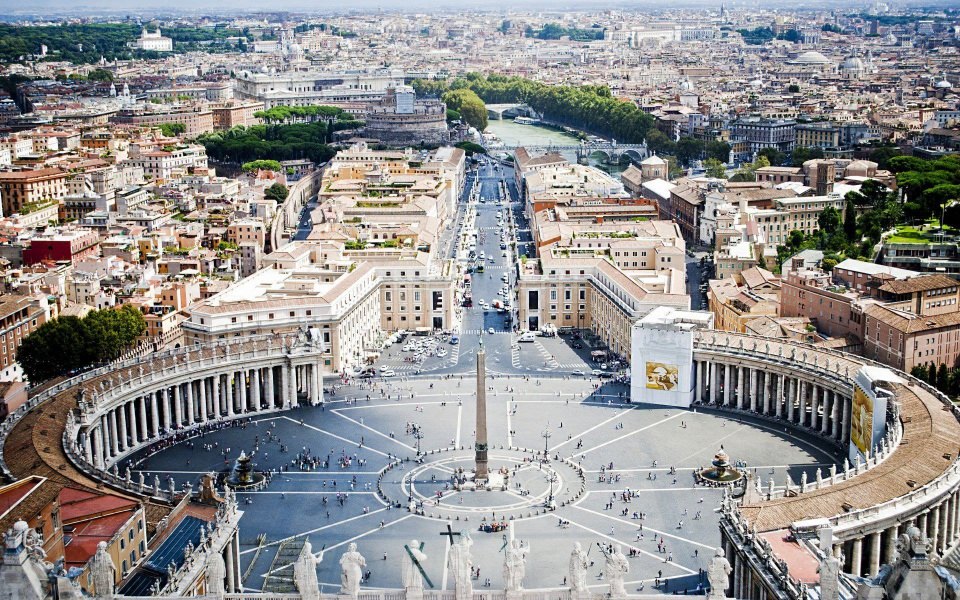 Download Cityscapes Architecture Buildings Vatican City 4K wallpaper