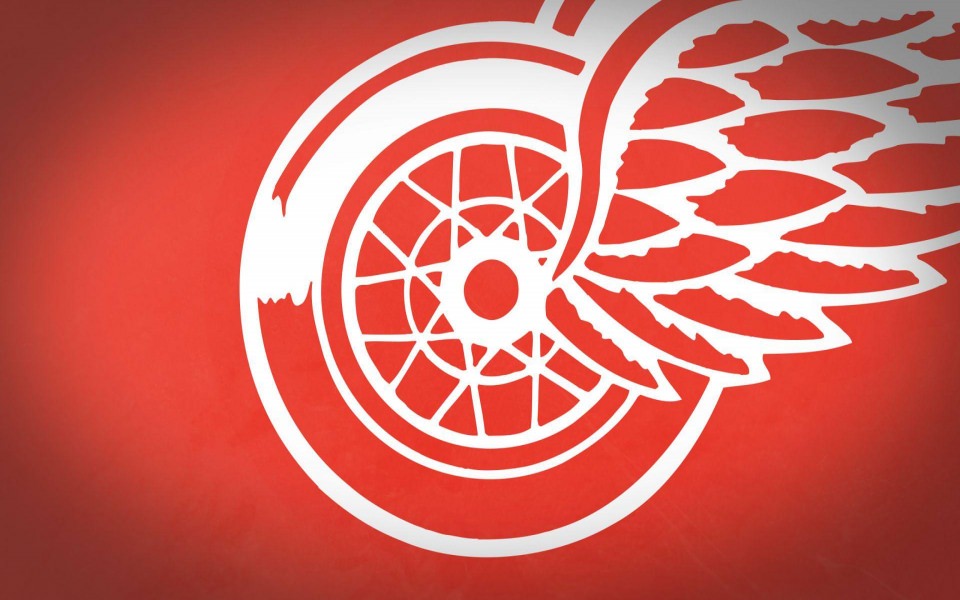 Download Detroit Red Wings Logo 4K wallpaper