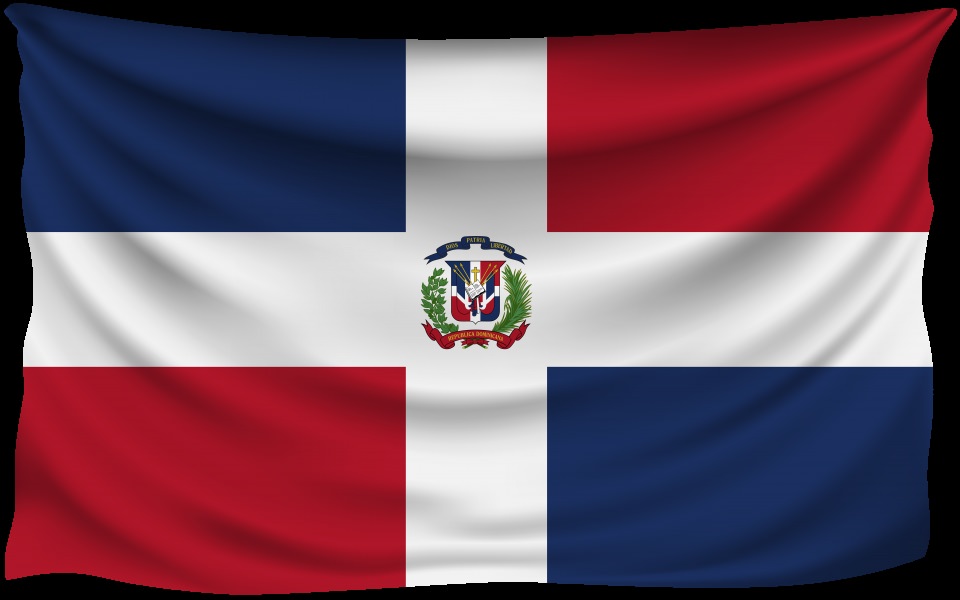 Download Dominican Republic Flag HD 4K wallpaper