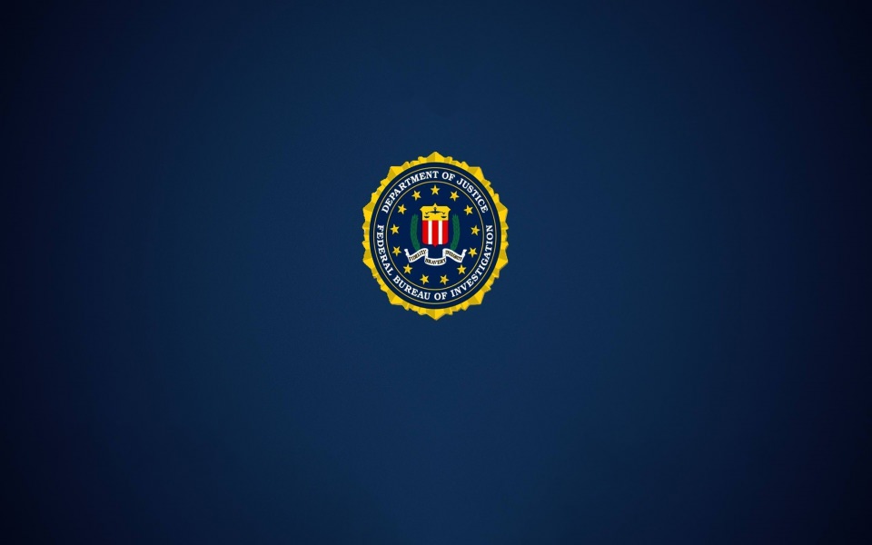Download FBI Logo 4K Minimalist wallpaper