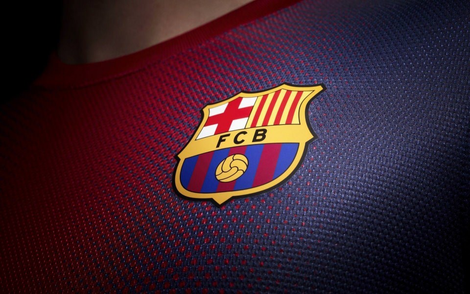 Download FC Barcelona Minimalist 4K wallpaper