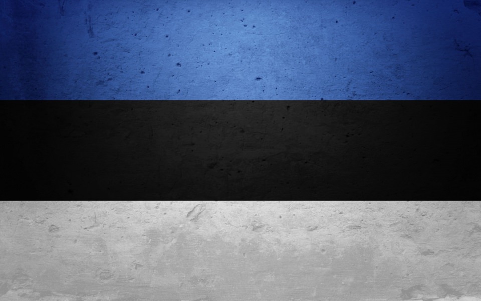 Download Flag Of Estonia Minimalist HD 4K Phone wallpaper
