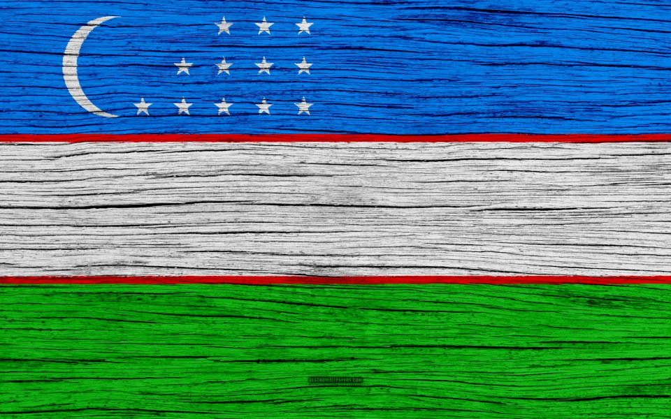 Download Flag of Uzbekistan 4k wallpaper