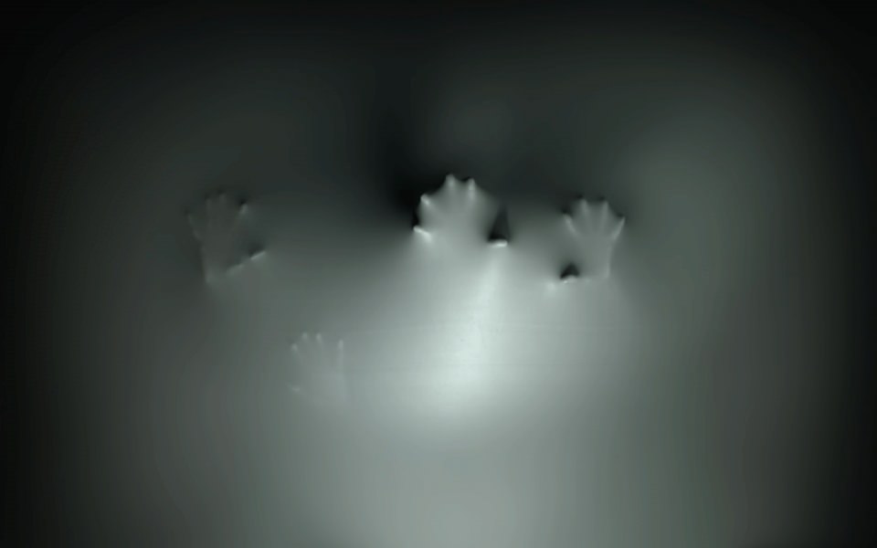 Download Ghost Hands on Wall 4K 2020 wallpaper