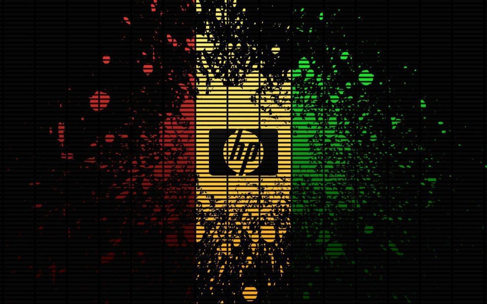 Download HP High Definition 4K Logo wallpaper