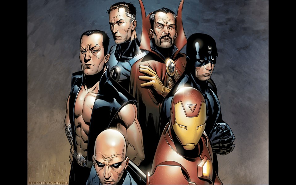 Download Illuminati Iron Man Charles Xavier 4K 2020 wallpaper