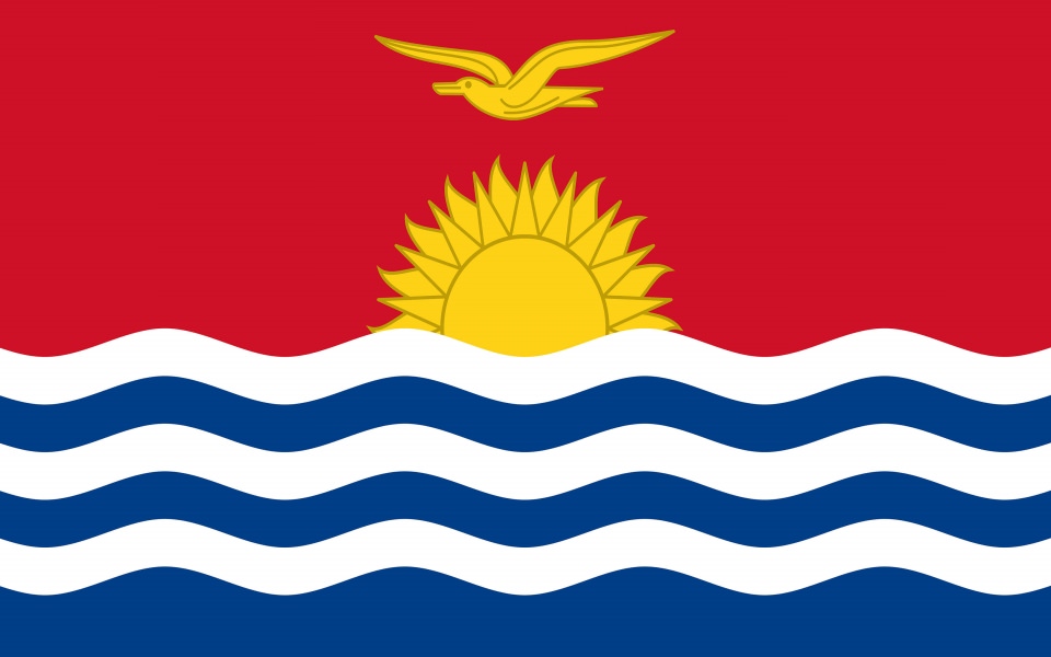 Download Kiribati Flag UHD 4K wallpaper
