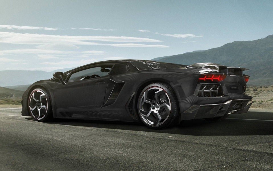 Download Lamborghini Veneno Black 4K wallpaper