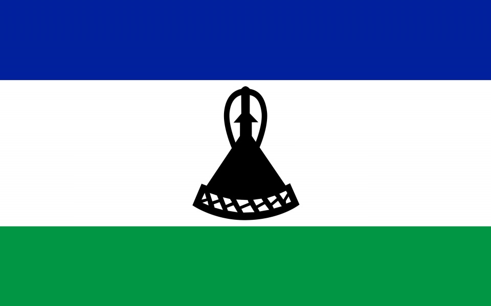 Download Lesotho Flag UHD 4K 2020 wallpaper