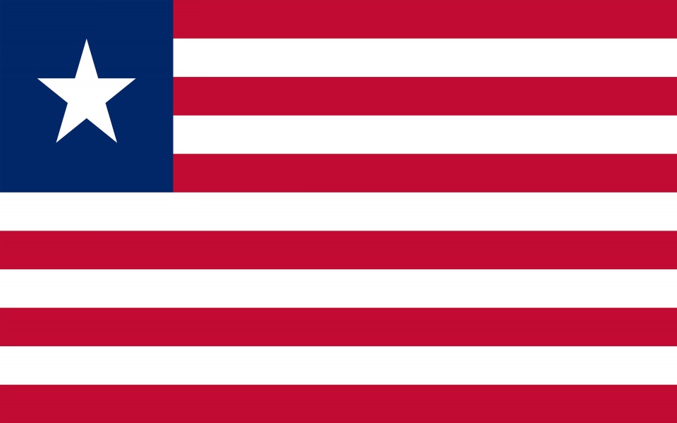 Download Liberia Flag UHD 4K wallpaper